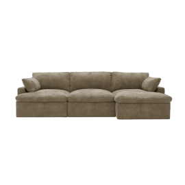 Retreat Tribute Walnut Chaise Sofa Right Arm Facing