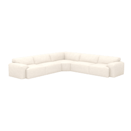 Wedge Corner Sofa - 5 Seater