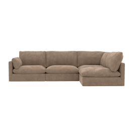Willow Tribute Walnut Corner Sofa - 4 Seater RAF Terminal