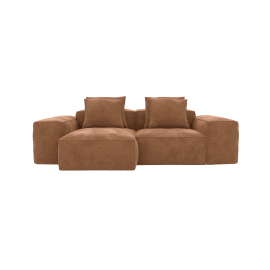 Riley Tribute Chestnut 2 Seater Modular Chaise Sofa