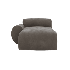 Malmo Muse Mink Chaise Left Arm Facing Sofa Module