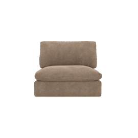 Willow Tribute Walnut Armless Sofa Module
