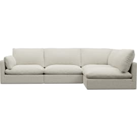 Willow Boucle Ivory Corner Sofa - 4 Seater RAF Terminal