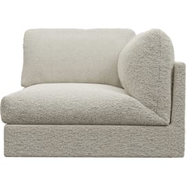 Finley Boucle Ivory Right Arm Facing Sofa Chair Module
