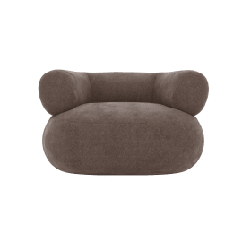 Colette Muse Mink Swivel Armchair