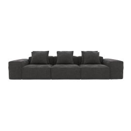 Riley California Charcoal Modular Sofa - 3 Seater