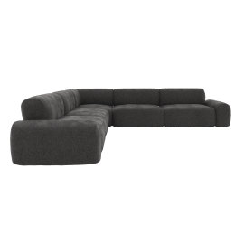 Beckett California Charcoal Modular Corner Sofa - 7 Piece