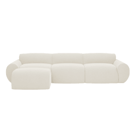 Malmo Muse Flax Sofa with Ottoman - 4 Piece