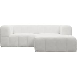 Lucello Noa Fog Modular Sofa with Ottoman - 3 Piece