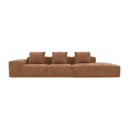 Riley Tribute Chestnut 4 Seater Terminal Right Modular Sofa