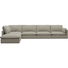 Willow Plaza Natural Modular Sofa - 6 Seater LAF Terminal
