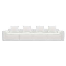 Riley Apt Noa Fog Sofa - 4 Seater