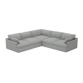 Retreat Toorak Pebble Corner Sofa - 5 Seater