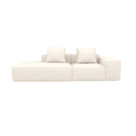 Riley Noa Fog 3 Seater Terminal Left Modular Sofa