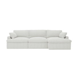 Retreat Kent Bisque Chaise Sofa Right Arm Facing