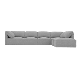 Modular Sofa with Ottoman - 5 Seater