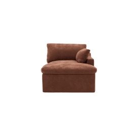 Retreat Muse Rust Chaise Sofa Right Arm Facing Module