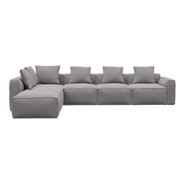 Riley Apt View Steel Sofa - 6 Seater LAF Terminal