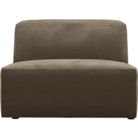 Copenhagen Tribute Walnut Armless Chair Sofa Module
