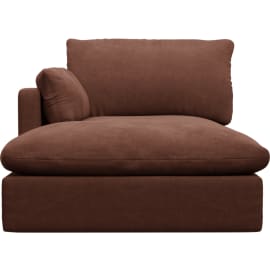 Willow Muse Rust Chaise Left Arm Facing Sofa Module