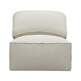 Kai Boucle Ivory Armless Module