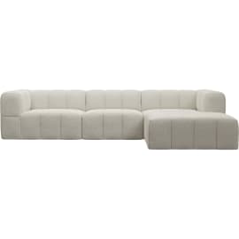 Modular Sofa with Ottoman - 3 Seater