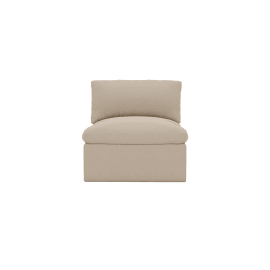 Retreat Blaze Latte Armless Sofa Module
