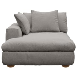 Tully Boucle Pumice Chaise Left Arm Facing Module
