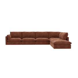 Willow Muse Rust Modular Sofa - 6 Seater RAF Terminal