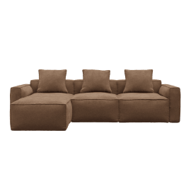 Riley Apt Tribute Chestnut Sofa - 3 Seater and Ottoman