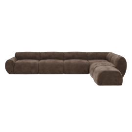 Malmo Muse Chocolate Sofa - 6 Seater RAF Terminal
