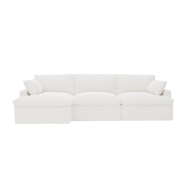 Retreat Noa Fog Chaise Sofa Left Arm Facing