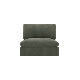 Willow Tribute Dark Jade Armless Sofa Module