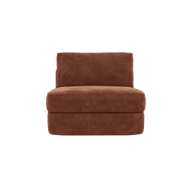 Esme Muse Rust Armless Sofa Chair Module