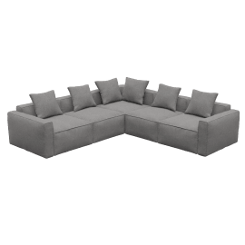 Riley Apt California Slate Corner Sofa - 5 Seater
