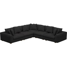 Tully California Charcoal Modular Sofa - 5 Piece