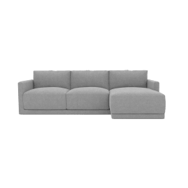 Haven California Slate 3 Seater Chaise Sofa Right Facing