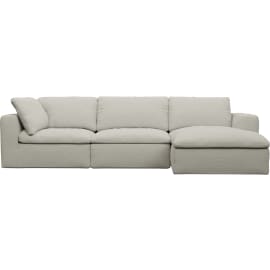 Cloud Deep California Ivory Right Facing Modular Sofa - 3 Seater Chaise