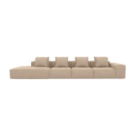 Modular Sofa Left Terminal - 5 Seater