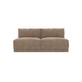 Haven Tribute Walnut 2 Seater Armless Sofa Module