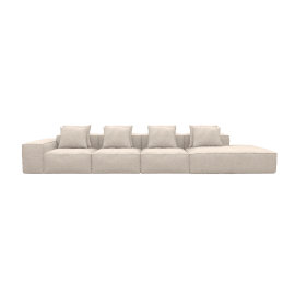 Riley Noa Desert 5 Seater Terminal Right Modular Sofa