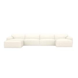 U-Shaped Modular Sofa with Chaise RAF - 5 Seater