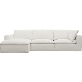 Cloud Deep Tribute Ice Left Facing Modular Sofa - 3 Seater Chaise