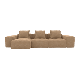 Riley Avon Honey 3 Seater Modular Chaise Sofa