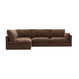 Willow Muse Chocolate Corner Sofa - 4 Seater LAF Terminal