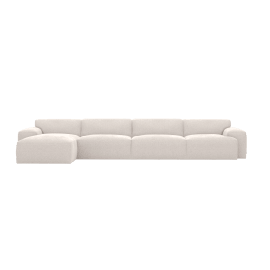 Chaise Sofa Left Facing - 4 Seater