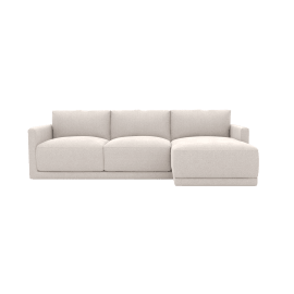 Haven Toorak Pearl 3 Seater Chaise Sofa Right Facing