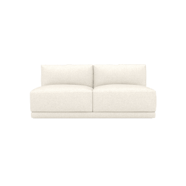 Haven Boucle Ivory 2 Seater Armless Sofa Module