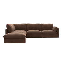 Willow Muse Chocolate Modular Sofa - 5 Seater LAF Terminal
