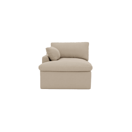 Retreat Blaze Latte Chaise Sofa Left Arm Facing